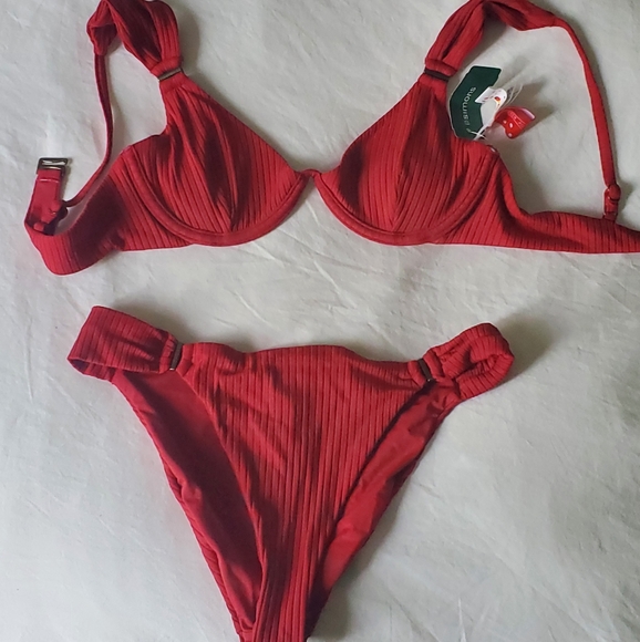 NWT Red carter bikini - Picture 6 of 9